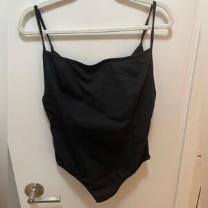 Free People Intimately Black Tank Body Suit